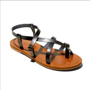 Universal Thread Lavinia Toe Wrap Thong Sandal Blk